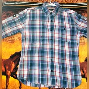 Harley-Davidson Men's Plaid Button-Down Size Medium